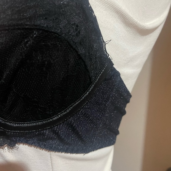 Urban outfitters out from under sheer black lace and velvet bra Sz small - Picture 2 of 6